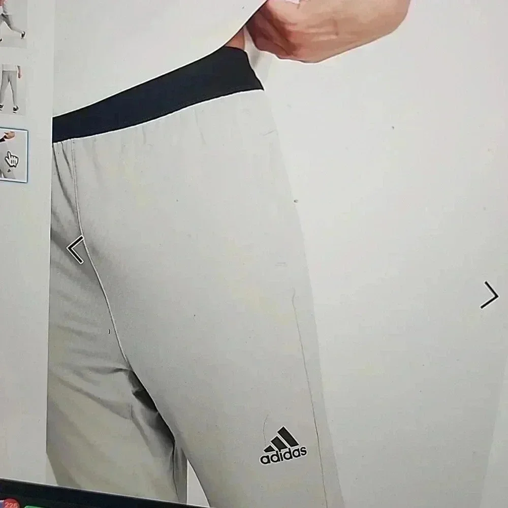ADIDAS TRAINING CITY FLEECE PANTS IN GRAY SIZE S